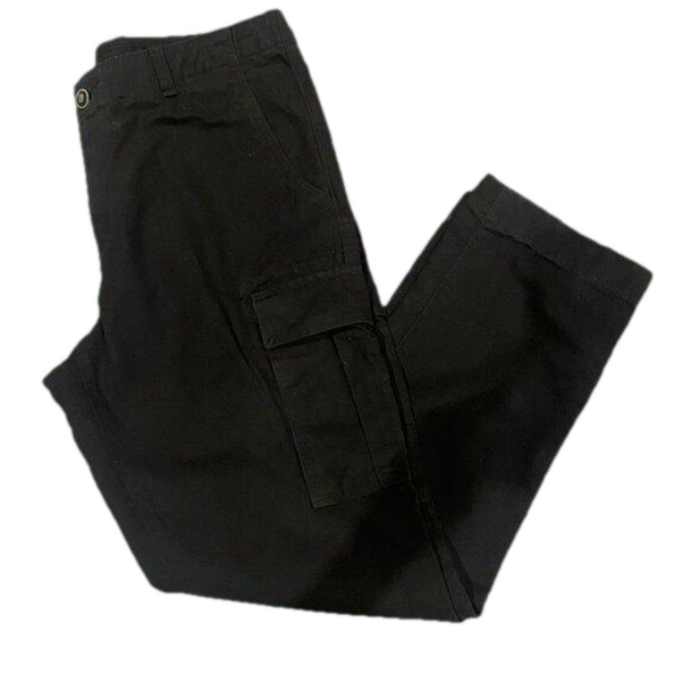 Tommy Hilfiger Black Cargo Pants Custom Fit Size 34